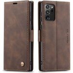 Etui coque pour samsung galaxy note 20 ultra, portefeuille fentes cartes housse antichoc cuir pu vintage ...