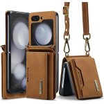 Etui coque pour samsung galaxy z flip 3, cuir mat avec support de visionnage protection de l'objectif ...