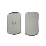 Etui en cuir blanc blackberry q10 + film protection ecran Etui en cuir blanc blackberry q10 + film protection ecran