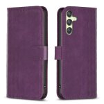 Etui en cuir a carreaux pour samsung galaxy a25 5g, violet