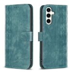Etui en cuir a carreaux pour samsung galaxy s23 fe 5g, vert