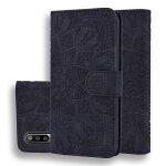 Etui en cuir emboss� a motif mandala pour xiaomi mi cc9e / mi a3 avec portefeuille et emplacements pour ...