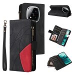 Etui en cuir a fermeture eclair pour redmi note 14 pro / 14 pro + 5g avec 9 emplacements pour cartes, ...