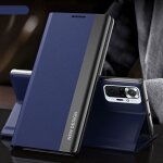 Etui en cuir magn�tique ultra - fin pour xiaomi redmi note 10 4g / note 10s, bleu