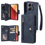 Etui en cuir pliable pour xiaomi redmi note 13 pro 4g avec boucle rivet et 9 emplacements pour cartes, ...