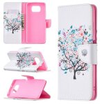 Etui en cuir a rabat horizontal pour xiaomi mi poco x3 avec porte - cartes et support, petit arbre