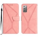 Etui en cuir pour samsung galaxy note 20, rose
