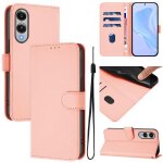 Etui en cuir pour samsung galaxy s25 edge 5g avec cordon, rose