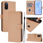 Etui en cuir uni avec cordon pour samsung galaxy s20 fe 2022, nu