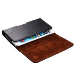 Etui en cuir v�ritable housse clip ceinture pince horizontal pour iphone 6 plus [5. 5] - noir