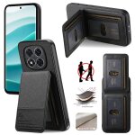 Etui en cuir vertical rfid pour redmi note 14 pro + 5g, noir