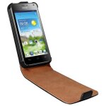 Etui flip case housse verticale pochette a rabat coque clapet en simili cuir pour huawei g510