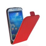 Etui flip case housse verticale pochette a rabat coque clapet en simili cuir rouge pour samsung gt - ...