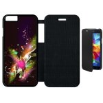 Etui a flip flap - d�cor abstrait feuille arabesque - compatible avec apple iphone 6 - plastique - bord ...