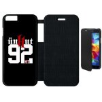 Etui flip flap iphone 6 - unkut haut de seine 92 - simili - cuir - noir