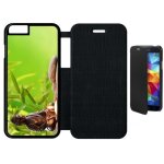 Etui a flip flap - zen attitude bouddha bougie - compatible avec apple iphone 6s - plastique - bord noir ...
