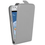 Etui flip rabat en simili cuir gris pour galaxy trend gamme swiss charger scppu127g