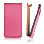 Etui flip slim avec fermeture aimant pour sony xperia z - rose