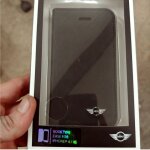 Etui folio austin mini cooper pour iphone 4 noir