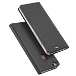 Etui folio pour huawei p10 lite gris avec rabat lat�ral et fonction stand
