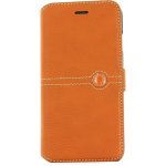 Etui folio pour iphone 6 / 7 / 8 / se20 nice bouton laqué orange faconnable Etui folio pour iphone 6 / 7 / 8 / se20 nice bouton laqué orange faconnable