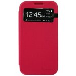 Etui folio puloka s view avec fenetre pour samsung galaxy s4 i9500 rose