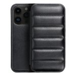 Etui folio (rabat) noir aspect doudoune iphone 13 pro