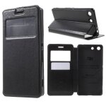 Etui folio view roar korea ultra fin noir pour sony xperia m5 et m5 dual