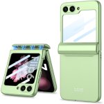 Etui pour galaxy z flip 6 5g, film de protection int�gr�e pliante a charni�re tout compris, housse de ...