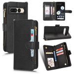 Etui pour google pixel 7 pro 5g magntique pu cuir flip portefeuille a fermeture eclair titulaire de ...