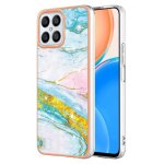 Etui pour honneur x8 4g pare - chocs doux protection slim tpu motif de marbre - blanc vert Etui pour honneur x8 4g pare - chocs doux protection slim tpu motif de marbre - blanc vert