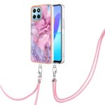 Etui pour honneur x8 5g couverture pare - chocs en tpu souple lani�re a bandage d�tachable marbre - couleur ...