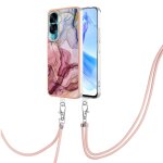 Etui pour honor 90 lite 5g couverture marbre lani�re a bandage d�tachable pare - chocs en tpu souple ...