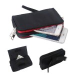 Etui housse ceinture multi - usages avec fermeture a glissi�re et dragonne pour lg android one x5 (2018) ...