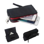 Etui housse ceinture multi - usages avec fermeture a glissi�re et dragonne pour lg p716 optimus l7 ii ...