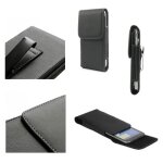 Etui housse clip ceinture m�tallique verticale pince en simili - cuir souple pour lg optimus l5 ii / ...