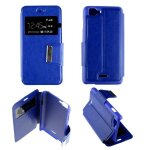 Etui housse coque folio fen�tre wiko kite - bleu