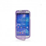 Etui housse coque gel rabat samsung galaxy s4 - violet Etui housse coque gel rabat samsung galaxy s4 - violet