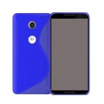 Etui housse coque gel vague s google nexus 6 - bleu