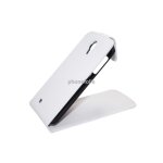 Etui housse coque pochette en simili cuir rabattable a rabat clapet haute qualit� couleur blanc pour ...