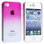 Etui housse coque trompe l'oeil - gouttes d'eau - iphone 6 4, 7 pouces - rose