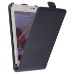 Etui housse noir pour sony xperia c avec film de protection �cran