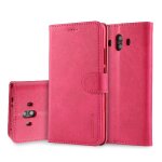 Etui pour huawei mate 10 etui en cuir rabot� horizontal texture veau porte - monnaie avec fentes pour ...