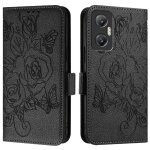 Etui pour infinix hot 20 5g cuir pu avec fente pour carte de crdit portefeuille magntique - noir