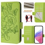 Etui pour infinix hot 30 play cuir pu portefeuille magntique avec fente pour carte de crdit - vert