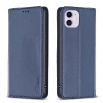 Etui pour iphone 11 multi - couleur portefeuille etui en cuir affaires fente multi - carte - bleu