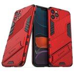 Etui pour iphone 11 pro couverture protectrice kickstand militaire robuste - rouge