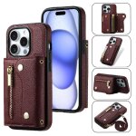 Etui pour iphone 11 pro max fentes pour cartes grande capacit longue sangle lger mini sac a dos - rouge ...