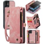 Etui pour iphone 12 mini portefeuille couverture trifold avec forte magn�tique tpu pc fermeture eclair ...