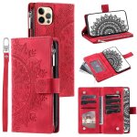 Etui pour iphone 12 pro max doublure en microfibre a l'int�rieur avec des rayures verticales rouges fibre ...